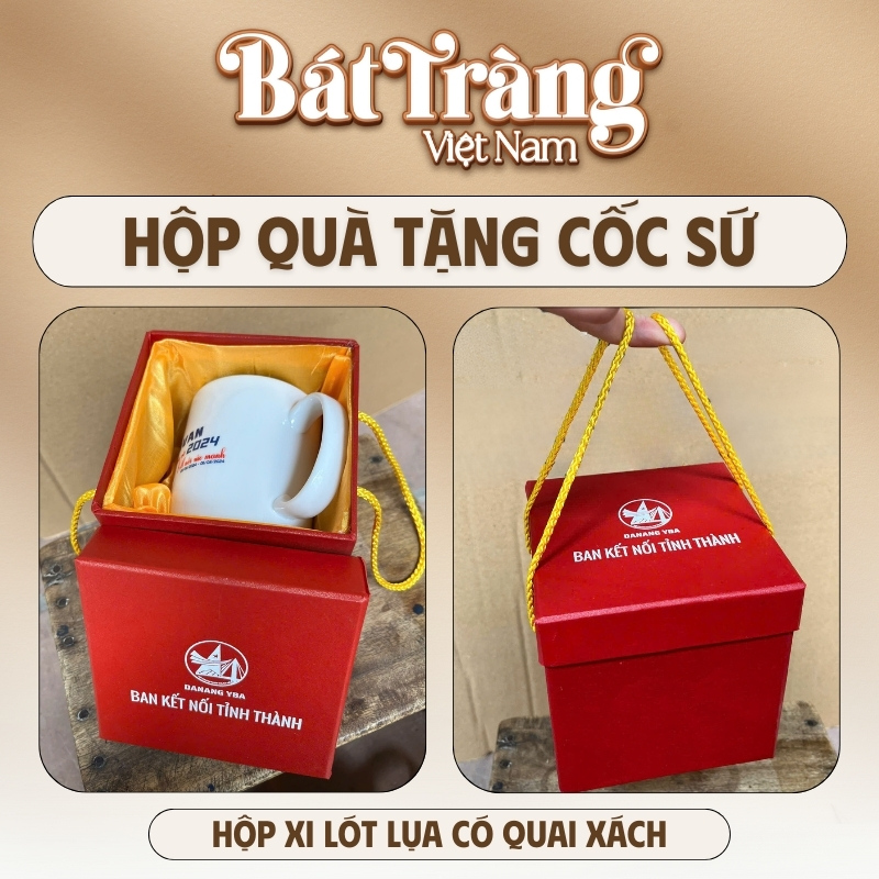 Hộp quà tặng cốc sứ