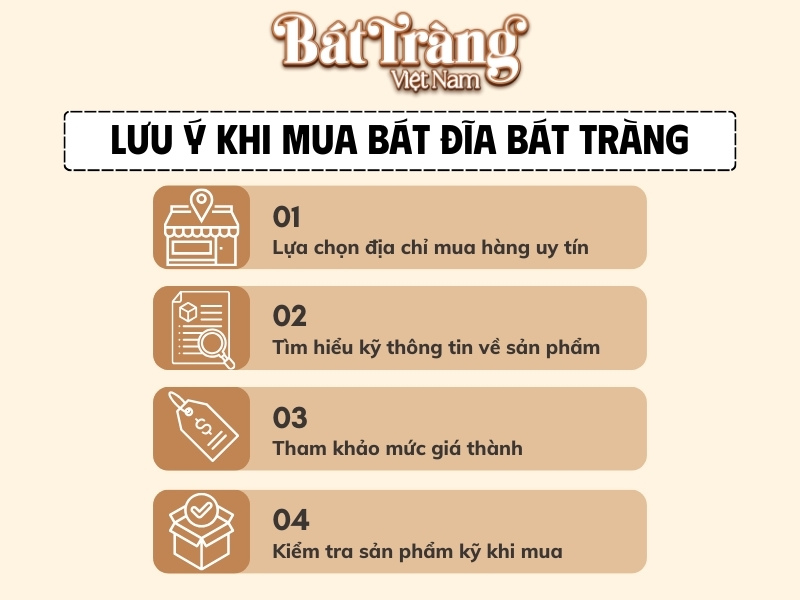Lưu ý khi mua bát đĩa Bát Tràng