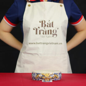 Đế bát hương men rạn "hoạ tiết rồng" BT- ĐT21