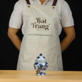 Chóe thờ men lam vẽ vàng họa tiết rồng (mẫu 2) BT-ĐT99