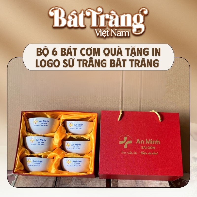 Bát Tràng Vietnam nhận in logo theo yêu cầu lên sản phẩm và hộp đựng quà