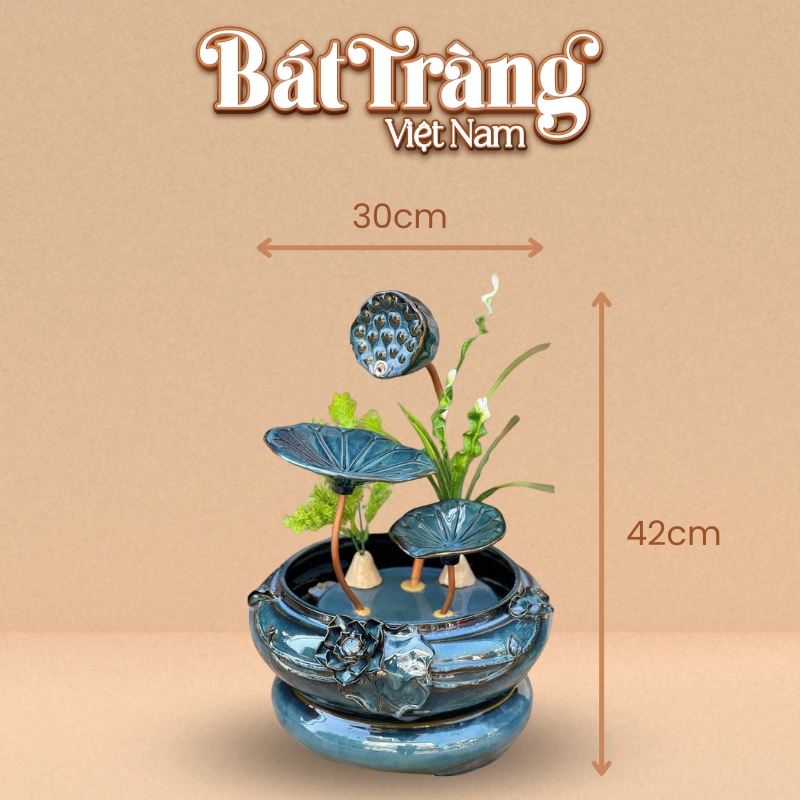Tham khảo kích thước thác nước phong thủy mini TB-TN09