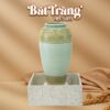 Chum nước men xanh ngọc họa tiết thổ cẩm viền tròn BT-LN05