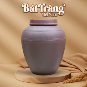 Chum sành ngâm rượu trơn gốm Bát Tràng BT-CR03