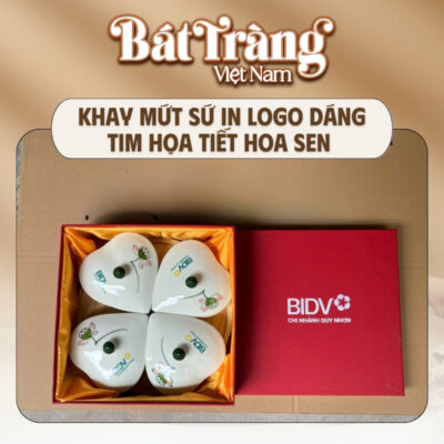 Xưởng Gốm Việt hỗ trợ in logo riêng, thiết kế bao bì đồng bộ