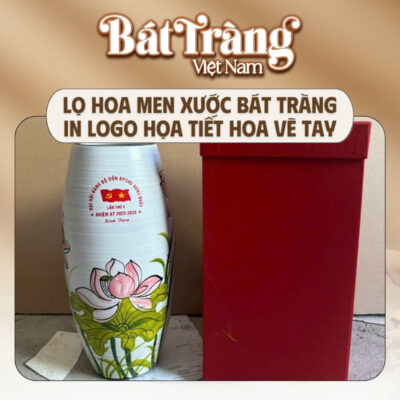 Bát Tràng nhận sản xuất theo thiết kế riêng, in logo nhận diện thương hiệu