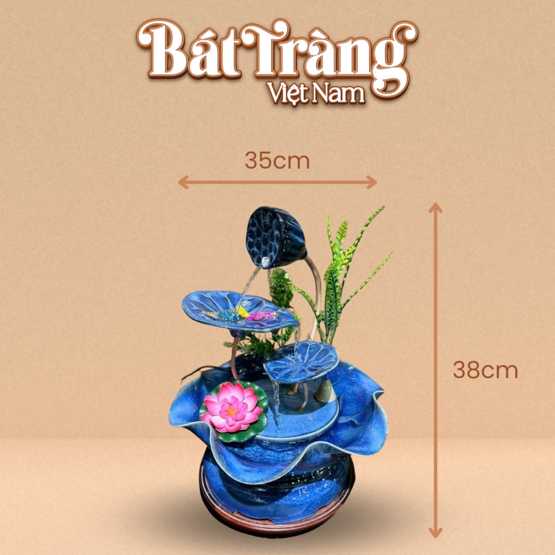 Kích thước nhỏ gọn 38 x 35 cm phù hợp với nhiều vị trí khác nhau