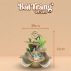 Kích thước nhỏ gọn 38 x 35 cm dễ dàng đặt ở nhiều vị trí khác nhau mà không chiếm nhiều diện tích