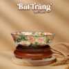 Bát nước thả hoa Bát Tràng hoa hồng phú quý vẽ vàng BT-BNTH01