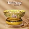 Bát nước thả hoa Bát Tràng màu vàng vẽ Xích Đơn Vinh Hoa BT-BNTH09