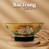 Bát nước thả hoa Bát Tràng vẽ vàng Liên Tước Vinh Hoa BT-BNTH02