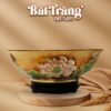 Bát nước thả hoa Bát Tràng vẽ vàng Liên Tước Vinh Hoa BT-BNTH02