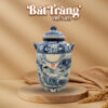 Chum đựng rượu sứ men lam Bát Tràng họa tiết chim trĩ BT-CR32