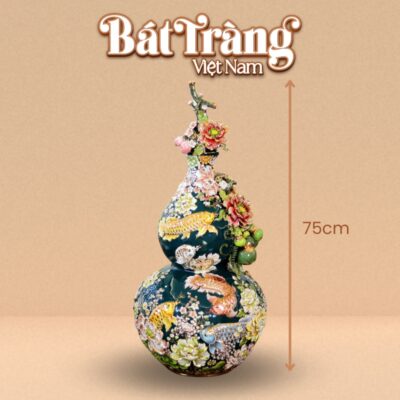 Tham khảo kích thước của sản phẩm bình hồ lô Bát Tràng