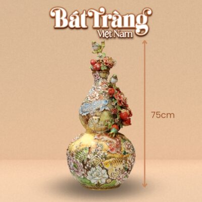 Tham khảo kích thước của sản phẩm bình hồ lô Bát Tràng