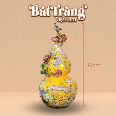 Kích thước bình hồ lô gốm sứ Bát Tràng