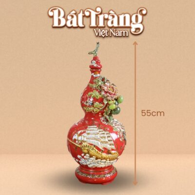 Tham khảo kích thước sản phẩm bình hồ lô Bát Tràng