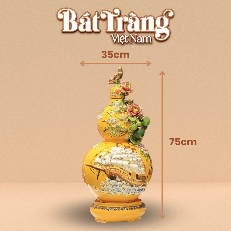Tham khảo kích thước hồ lô gốm Bát Tràng