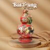 Hồ lô gốm sứ Bát Tràng Thuận Buồm Vạn Lộc màu đỏ BT-HL03