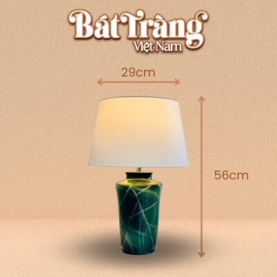 Tham khảo kích thước đèn ngủ Bát Tràng