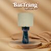 Đèn bàn gốm Bát Tràng màu tím loang cao 49cm BT-DN07