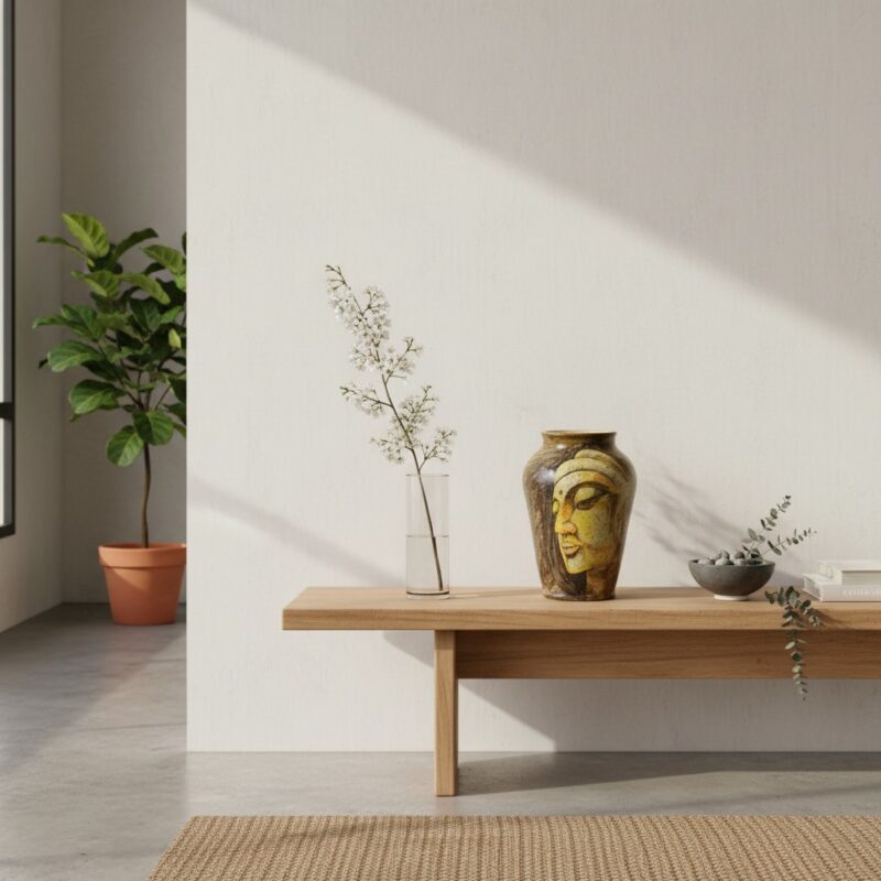 The artistic ceramic vase as a sophisticated fo...