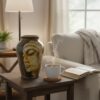 The spiritual ceramic vase subtly integrated in...