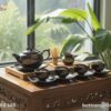 A serene Vietnamese tea ceremony setup featurin...