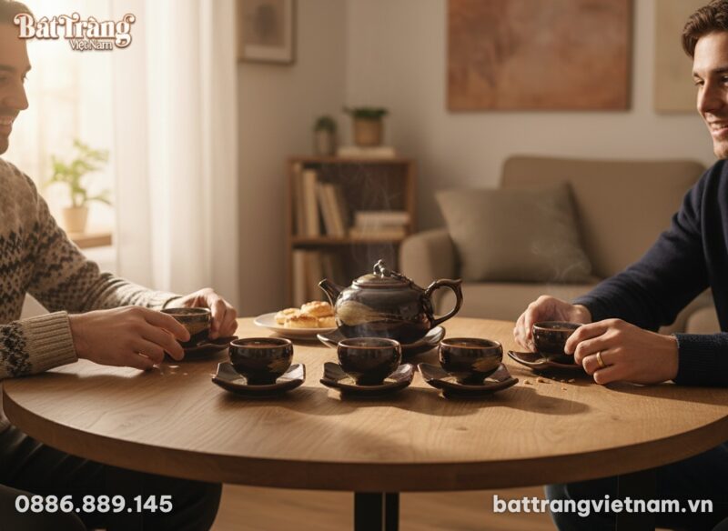 A warm, inviting scene with the unique brown-go...