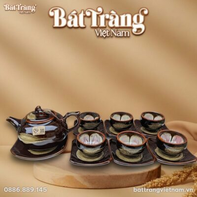 Bộ ấm trà gốm sứ men nâu vàng thủ công - Trà đạo Việt - Ảnh đại diện
