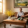 Không khí Tết Việt Nam ấm cúng, bộ khay mứt Bát...