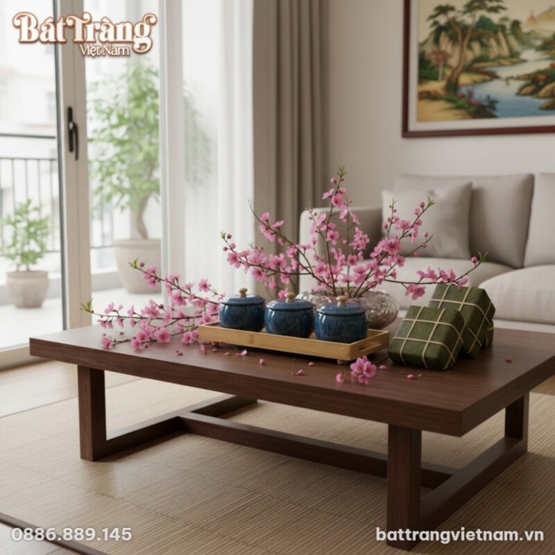 Một khay mứt sứ Bát Tràng men hỏa biến xanh đặt... Một khay mứt sứ Bát Tràng men hỏa biến xanh đặt...