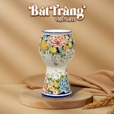 Bình Gốm Sứ Trang Trí Họa Tiết Hoa Mẫu Đơn và Hoa Xuân Đa Sắc Vẽ Tay - Ảnh đại diện