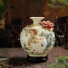 Kích thước Bình Hút Lộc Gốm Sứ Họa Tiết Mã Đáo Thành Công đắp nổi BT-BHL82