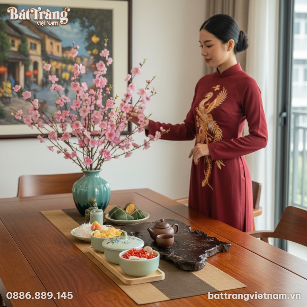 Căn hộ Việt hiện đại, Bộ Khay Mứt Sứ Bát Tràng ...