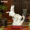 Kích thước Tượng Bạch Mã Vẽ Vàng Kim Gốm Sứ Bát Tràng BT-TLV07