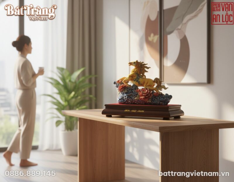 Tượng Ngựa Phi Gốm Sứ Bính Ngọ đặt trang trọng ... Tượng Ngựa Phi Gốm Sứ Bính Ngọ đặt trang trọng ...