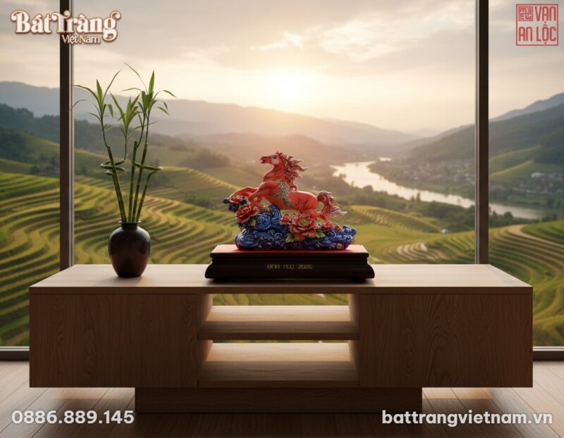 Chụp ảnh lifestyle tượng Ngựa Phong Thủy Đỏ đặt... Chụp ảnh lifestyle tượng Ngựa Phong Thủy Đỏ đặt...