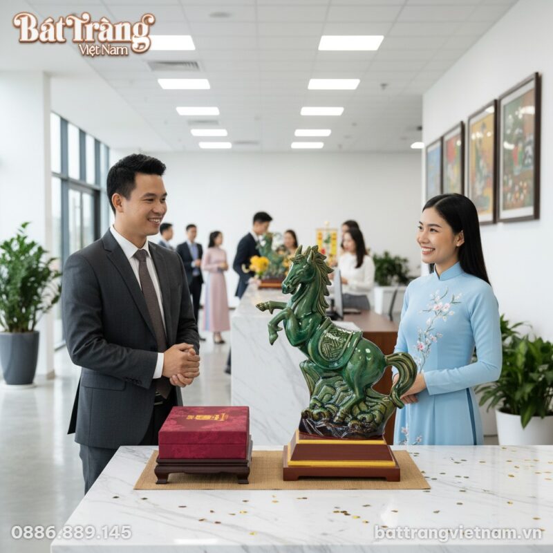 Tượng Thanh Mã men rạn xanh ngọc (cao 41cm) đượ... Tượng Thanh Mã men rạn xanh ngọc (cao 41cm) đượ...