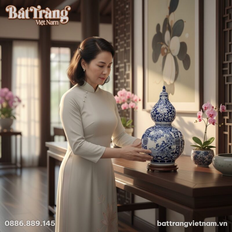 cận cảnh 1 người phụ nữ Việt Nam trung niên tha...