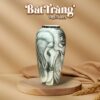 Bình hoa dáng khum vẽ ngựa trắng men màu Bát Tràng BT-LH46 - Ảnh đại diện