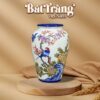 Bình hoa vẽ chim đậu cành hoa dáng xoài men màu BT-LH50 - Ảnh đại diện