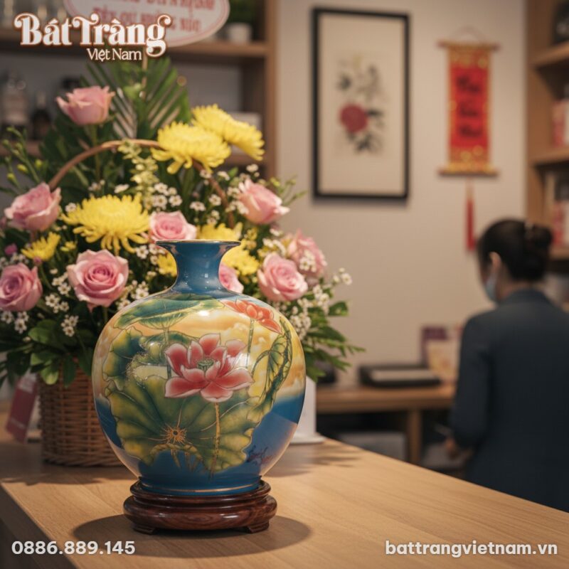 Cận cảnh Bình Hút Tài Lộc 30cm được đặt trên qu... Cận cảnh Bình Hút Tài Lộc 30cm được đặt trên qu...