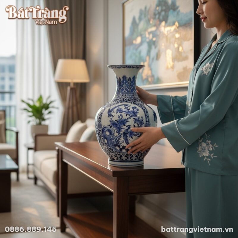 cận cảnh 1 người phụ nữ Việt Nam trang phục ở n...