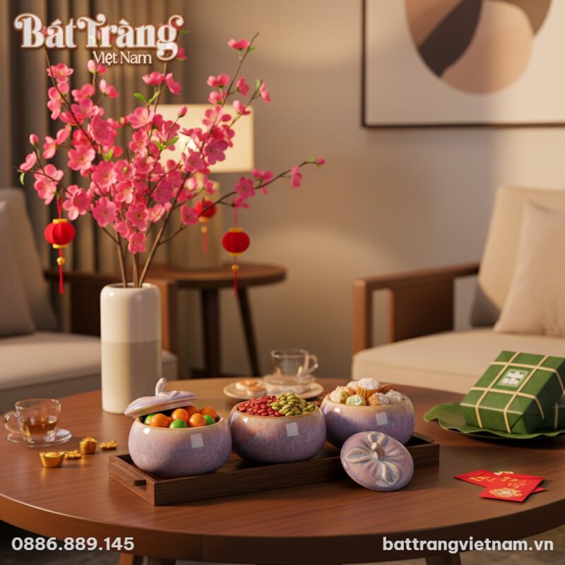 Bàn trà phòng khách hiện đại của gia đình Việt ...