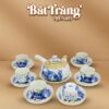 Bộ ấm chén quai ngang men lam Trúc Lâm Thất Hiền bọc đồng BT-AC58 - Ảnh đại diện