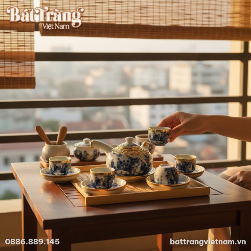 Cảnh thưởng trà cá nhân tĩnh lặng: Đôi bàn tay ...