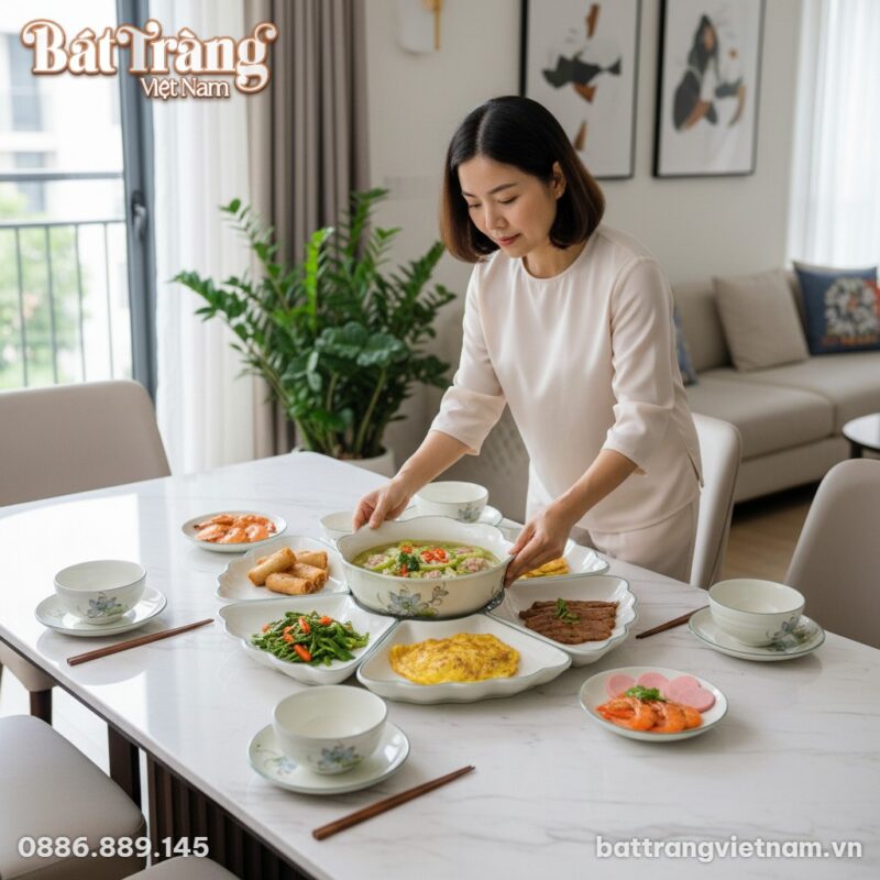 1 người phụ nữ Việt Nam trang phục ở nhà thanh ...