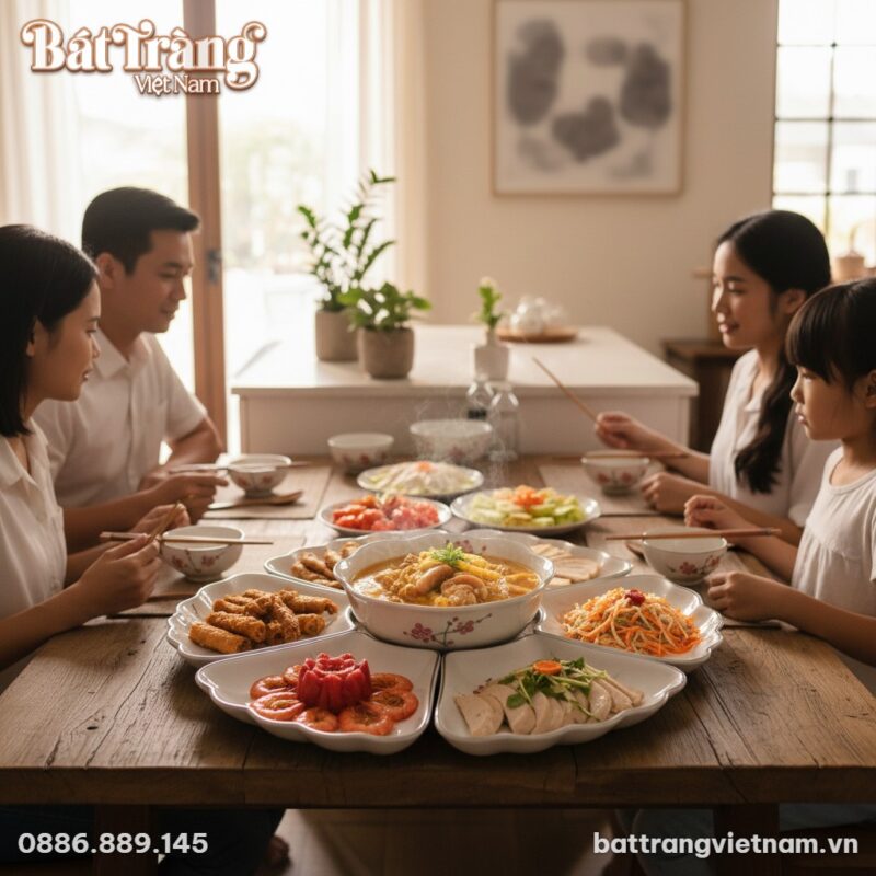 Bữa cơm gia đình Việt ấm cúng trong không gian ...