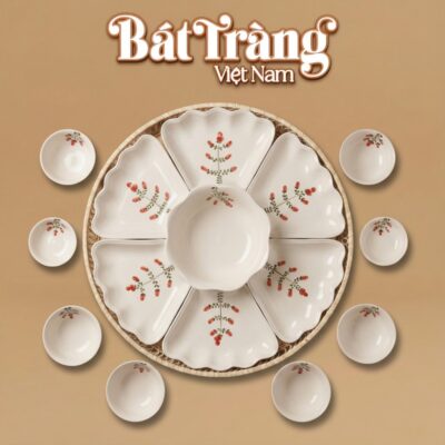 Bộ Bàn Ăn Hoa Mặt Trời Vẽ Hoa Gốm Sứ Bát Tràng BT-MT22 - Ảnh đại diện